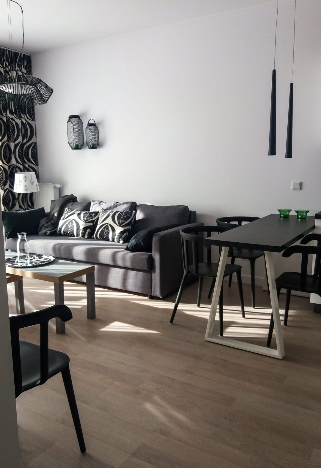 Salon jadalnia — projekt wnętrza Iwony Plekan